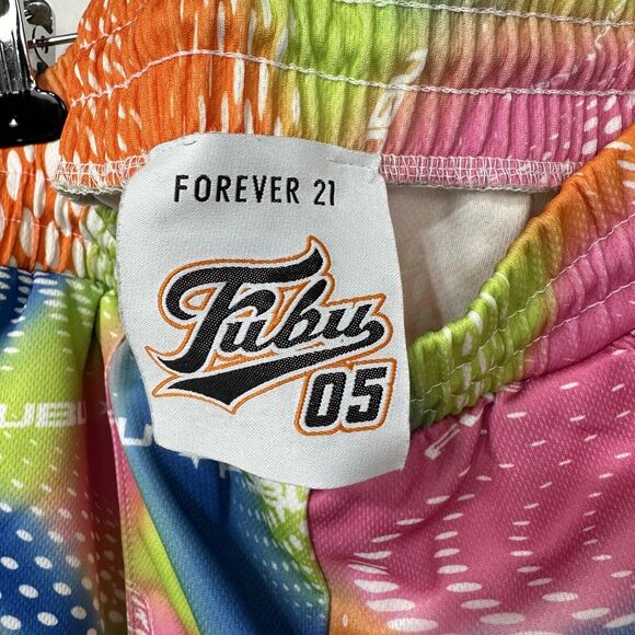 Fubu 05 X Forever 21 Y2K Tie Dye Embroidered Lace Up Tube Top & Joggers Sz SM - Picture 6 of 7